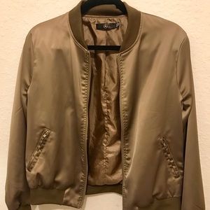 Satin Bomber Jacket